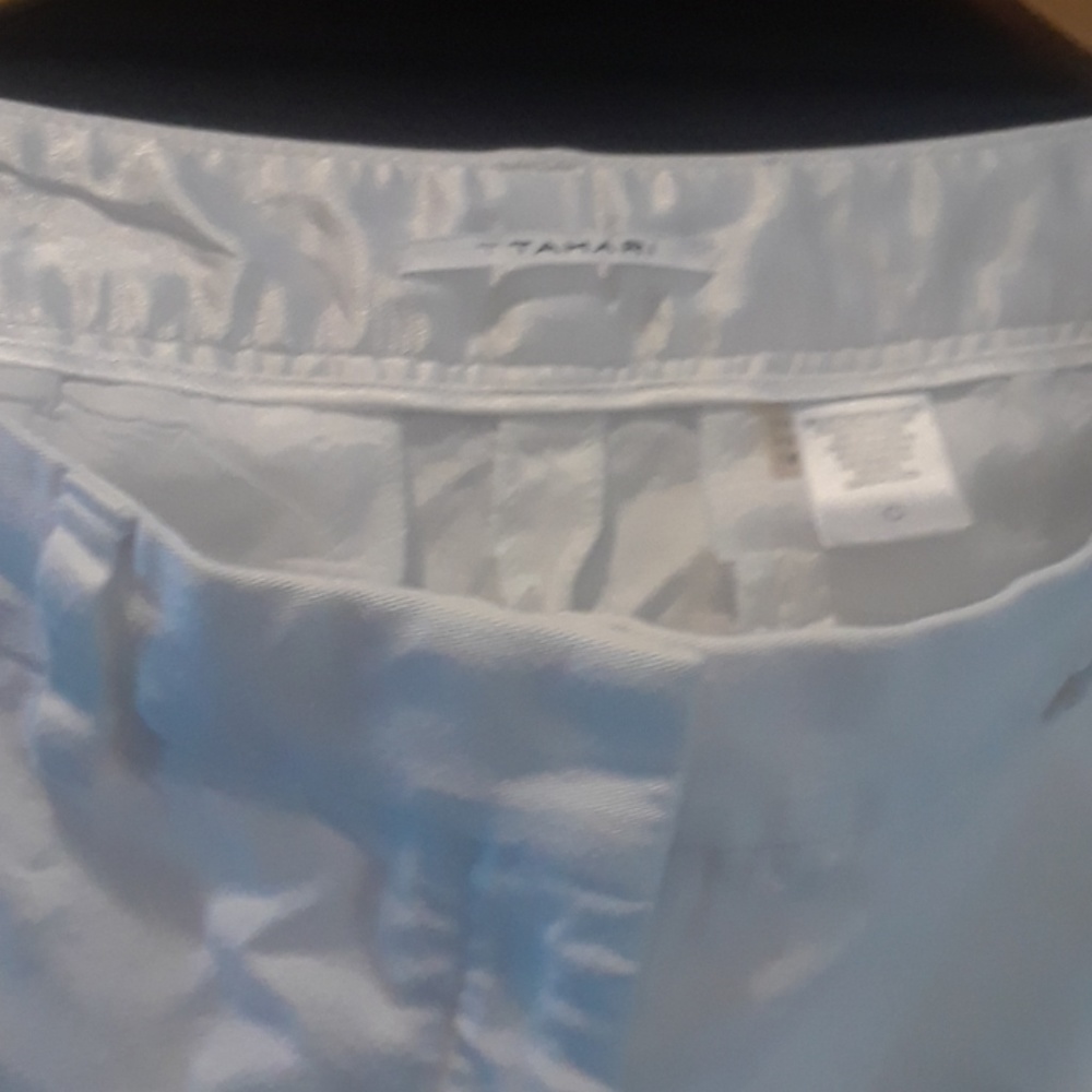 Eli Tahari Lightweight Cotton Pant/slight flair